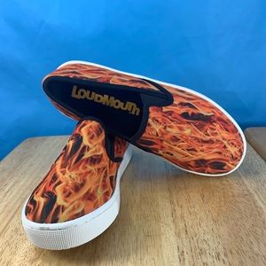 LOUDMOUTH Sam Slip On Casual Shoe Flames